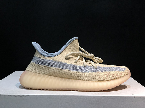 Adidas Originals Yeezy Boost 350 V2 _Linen_ LINEN _Steel Cream FY5158 36-48 Code-47640393